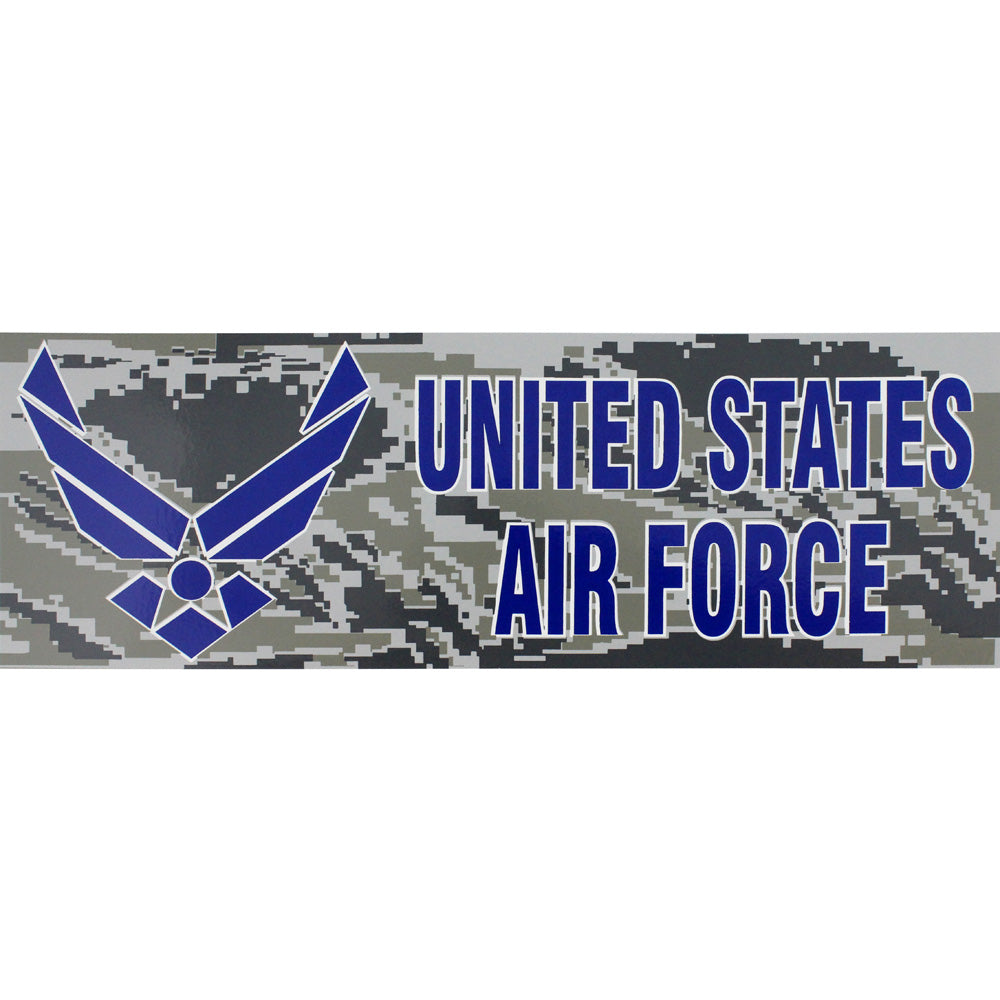 United States Air Force Camo Bumper Sticker Stickers and Decals 