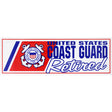 Coast Guard Retired Bumper Sticker Stickers and Decals BP-0069