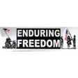 Enduring Freedom Metallic Bumper Sticker Stickers and Decals BP-0077