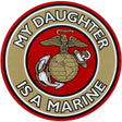 My Daughter Is A Marine Clear Decal Stickers and Decals BP-0088