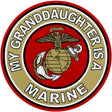 My Granddaughter Is A Marine Clear Decal Stickers and Decals BP-0089