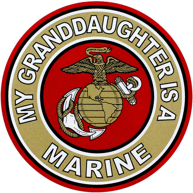 My Granddaughter Is A Marine Clear Decal Stickers and Decals BP-0089