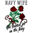 Navy Wife The Toughest Job In The Navy Clear Decal Stickers and Decals BP-0120