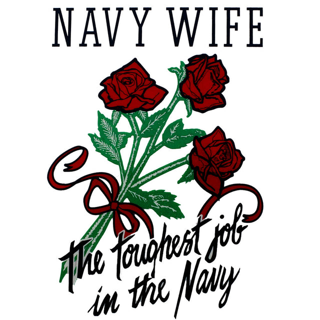 Navy Wife The Toughest Job In The Navy Clear Decal Stickers and Decals BP-0120