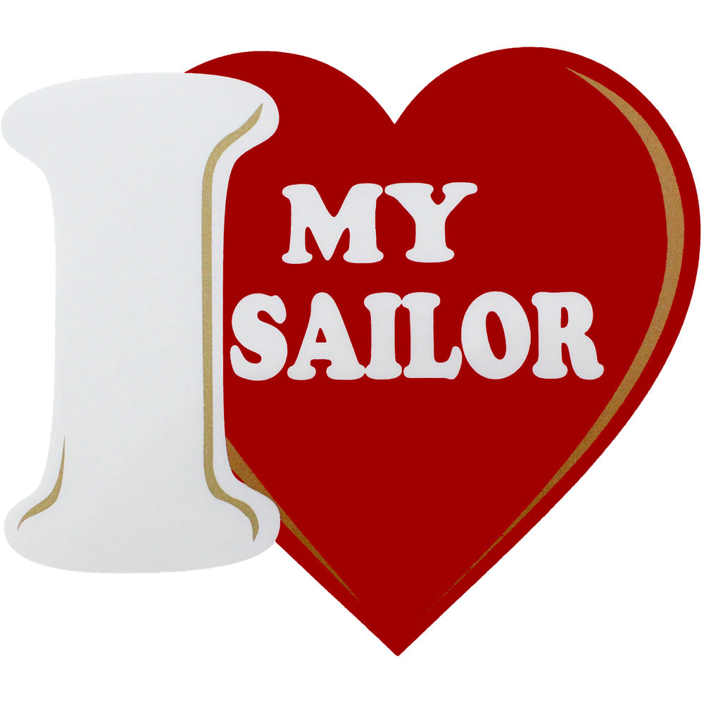 I Love My Sailor Clear Decal Stickers and Decals BP-0122