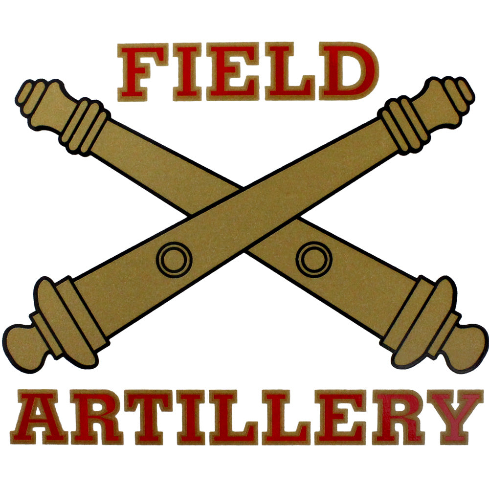 Field Artillery Clear Decal Stickers and Decals BP-0131