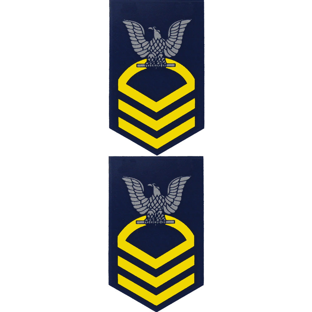 Navy Enlisted Rank Clear Mini Decal 2 pc. Stickers and Decals BP-0139