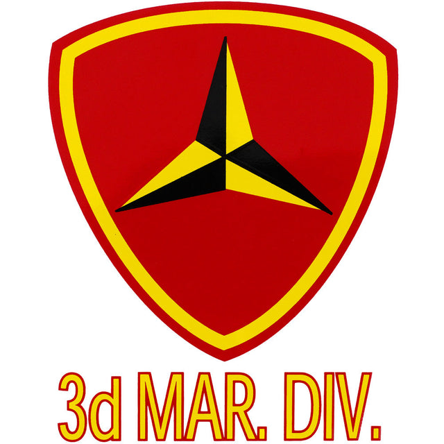 3rd Marine Division Clear Decal Stickers and Decals BP-0151