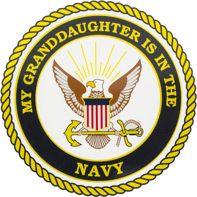 My Granddaughter Is In The Navy Clear Decal Stickers and Decals BP-0175