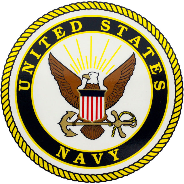 U.S. Navy with Seal Clear Decal Stickers and Decals BP-0181