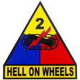 2nd Armored Division (Hell On Wheels) Decal Stickers and Decals BP-0186