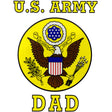 U.S. Army Dad Clear Decal Stickers and Decals BP-0201