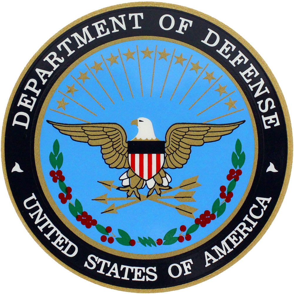 U.S. Department Of Defense Clear Decal Stickers and Decals BP-0216