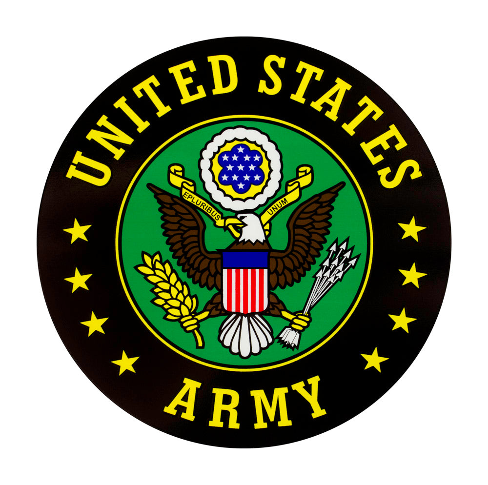 U.S. Army Round Clear Decal | USAMM