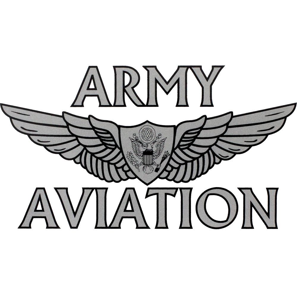 Army Aviation With Aircrew Wing Clear Decal Stickers and Decals BP-0261