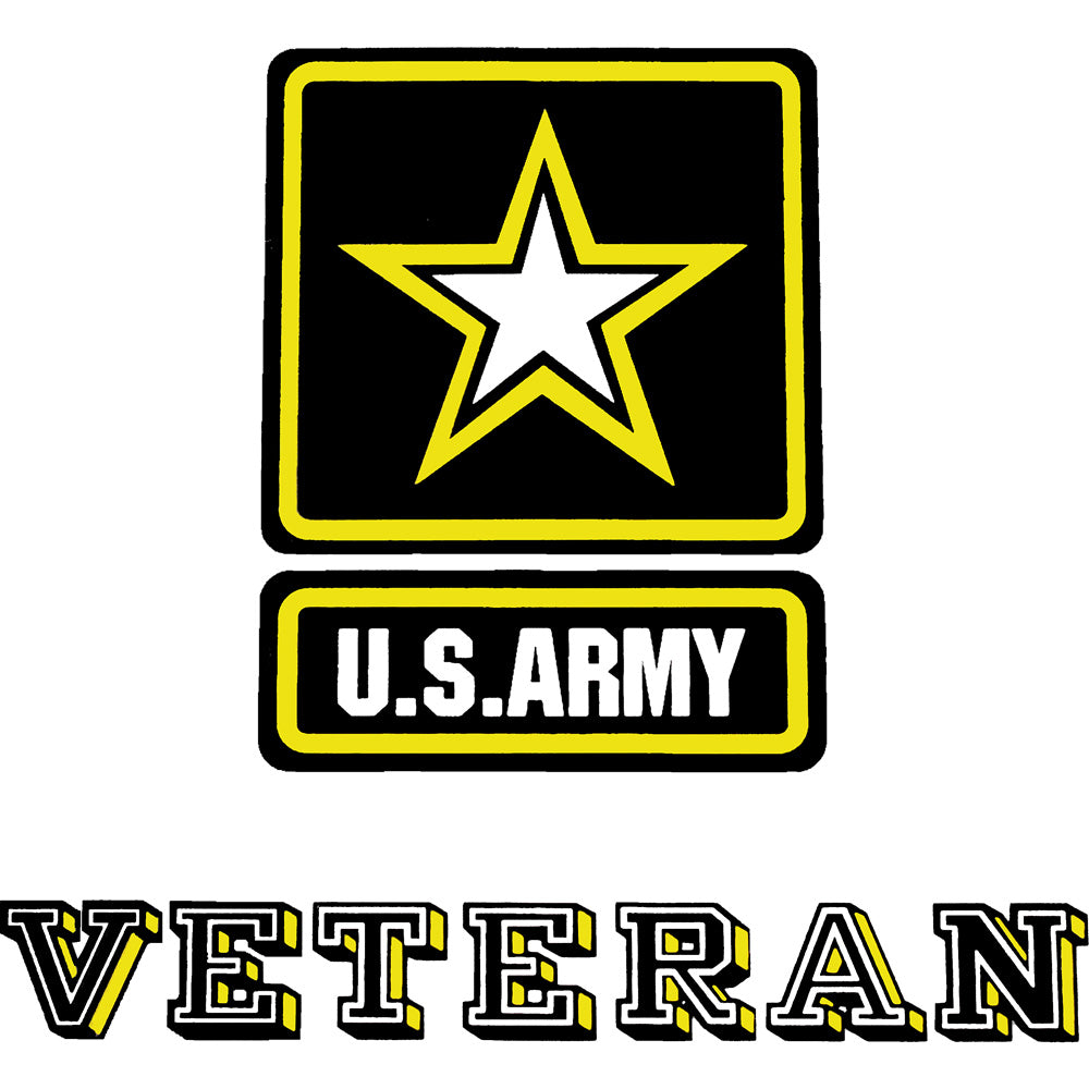 U.S. Army Veteran With Star Clear Decal | USAMM