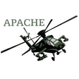 Apache Helicopter Clear Decal Stickers and Decals BP-0265