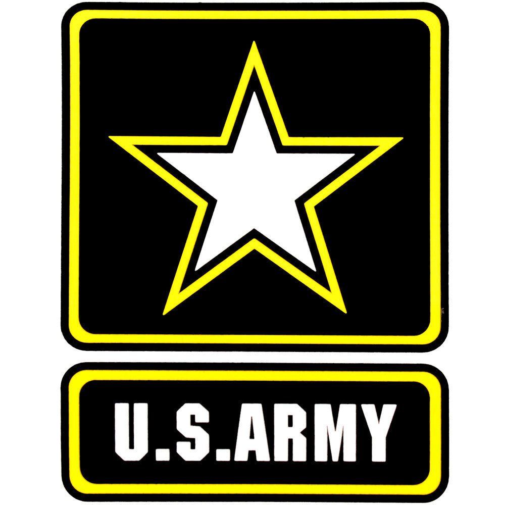 U.S. Army With Star Logo Clear Decal Stickers and Decals BP-0272