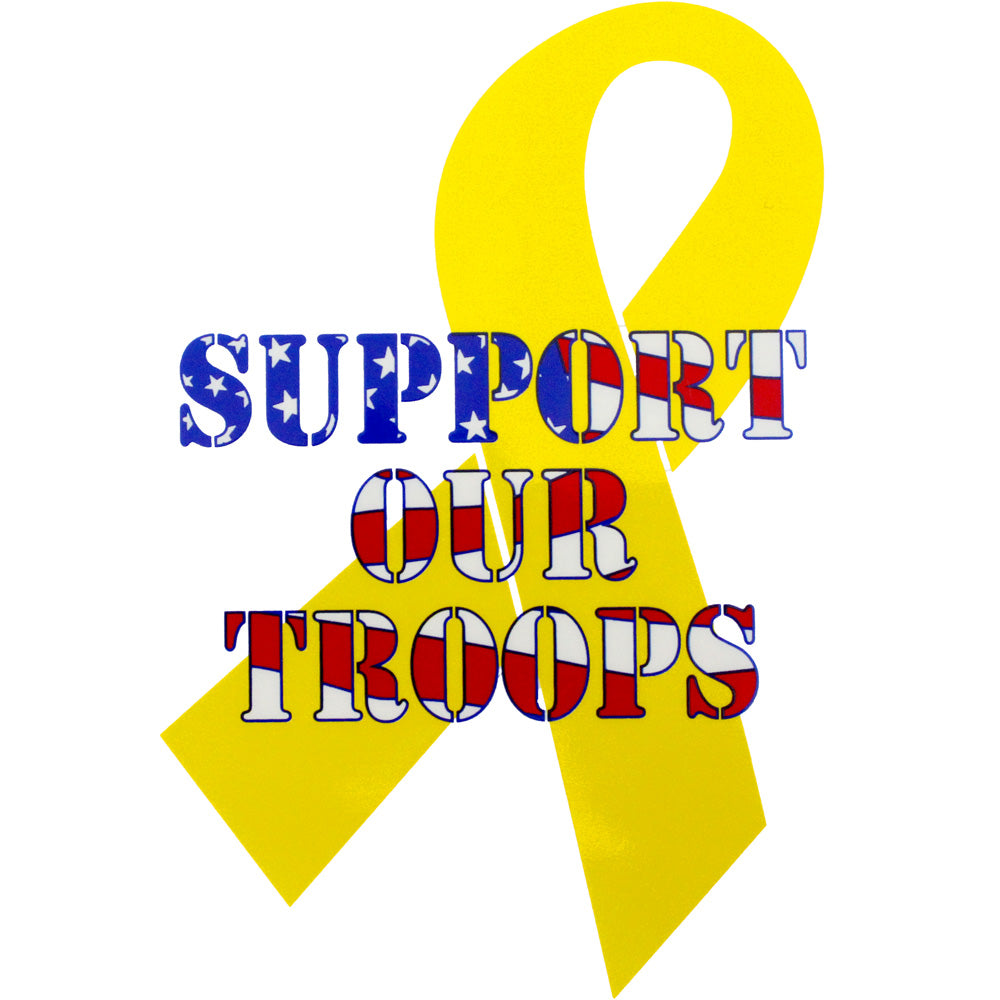 Support Our Troops Clear Decal Stickers and Decals BP-0280