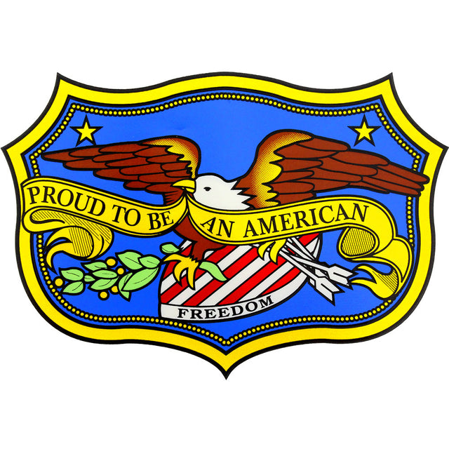 Proud To Be An American Clear Decal Stickers and Decals BP-0281