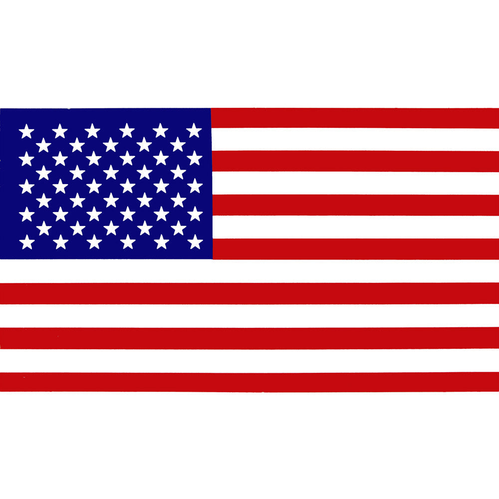 American Flag Decal - 2 x 4 Inch Sticker Stickers and Decals 