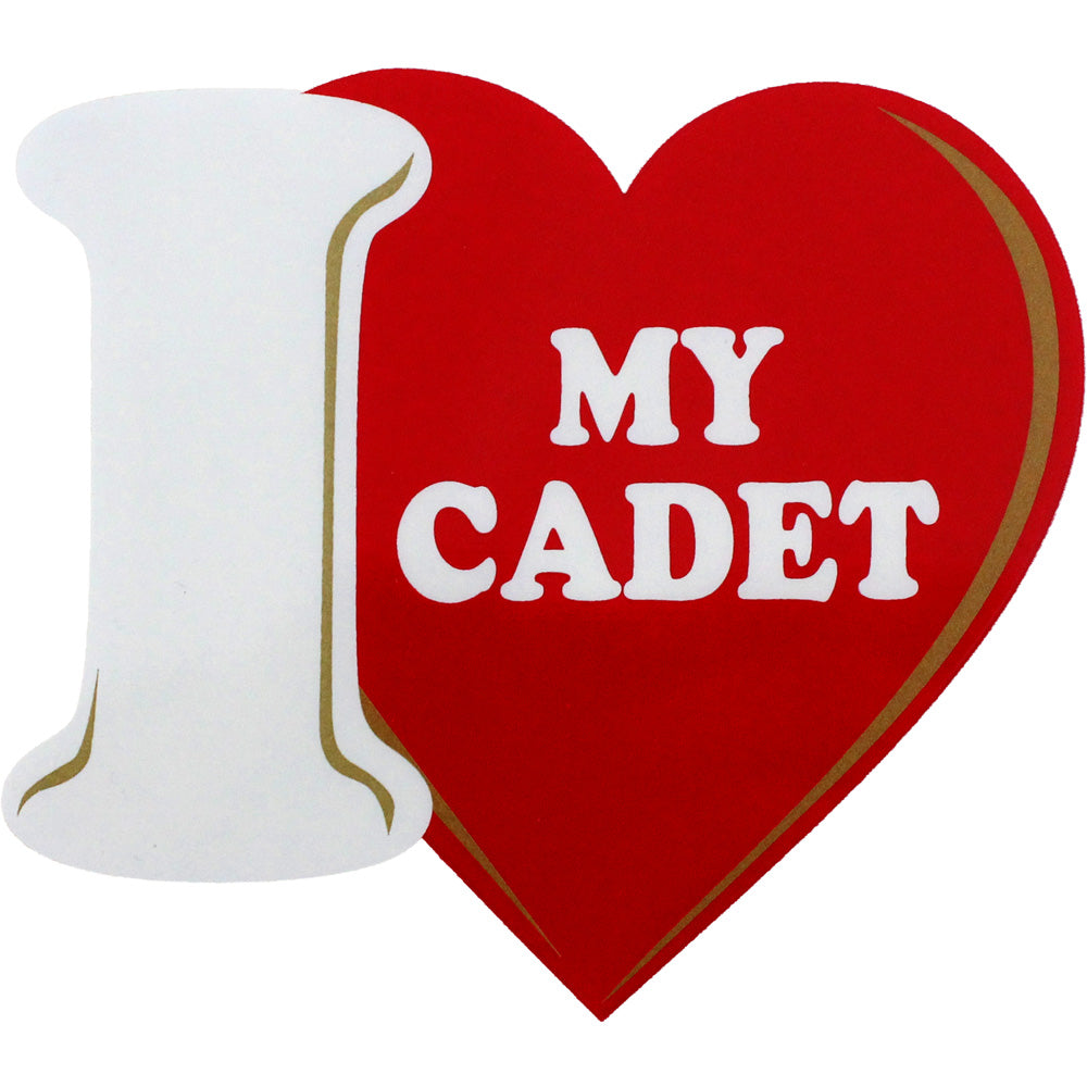 I Love My Cadet Clear Decal Stickers and Decals BP-0324