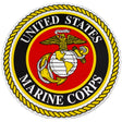 USMC Emblem Embossed Foil Decal Stickers and Decals BP-0327