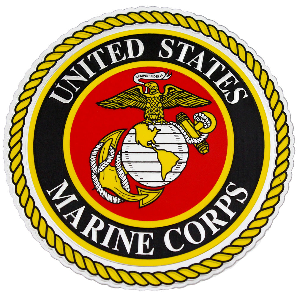 USMC Emblem Embossed Foil Decal Stickers and Decals BP-0327