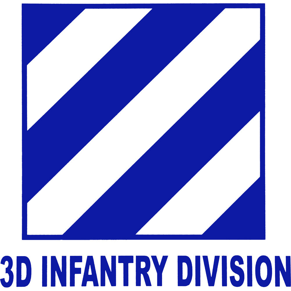 3rd Infantry Division Clear Decal Stickers and Decals BP-0357