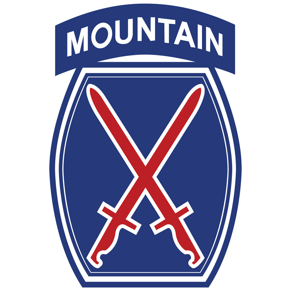 10th Mountain Division Decal Stickers and Decals BP-0358