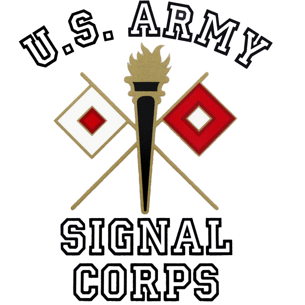 Army Signal Corps Clear Decal Stickers and Decals BP-0372