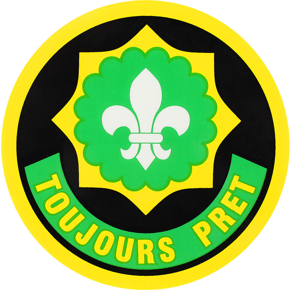 2nd Cavalry Regiment Toujours Pret Clear Decal Stickers and Decals BP-0377