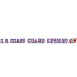 U.S. Coast Guard Retired Clear Window Strip Stickers and Decals BP-0429