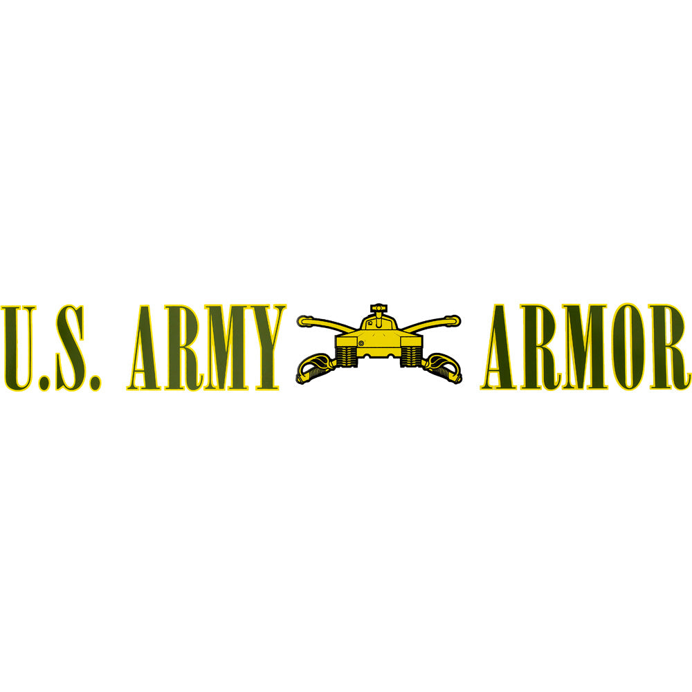 U.S. Army Armor Clear Window Strip Stickers and Decals BP-0433