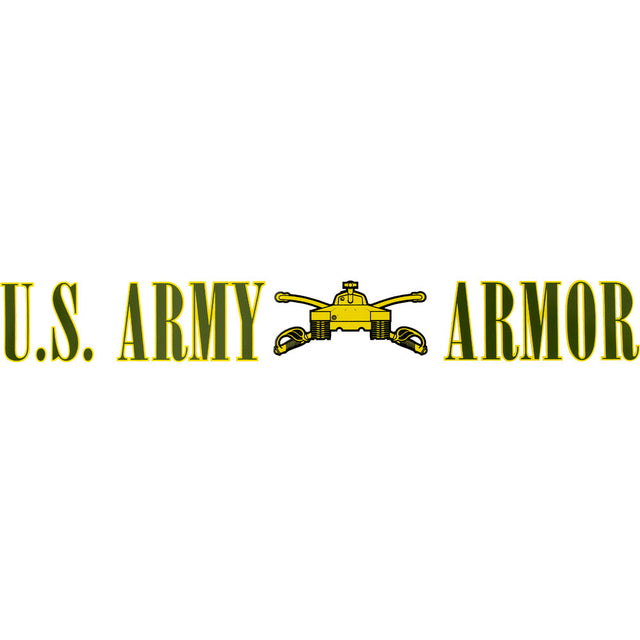 U.S. Army Armor Clear Window Strip Stickers and Decals BP-0433