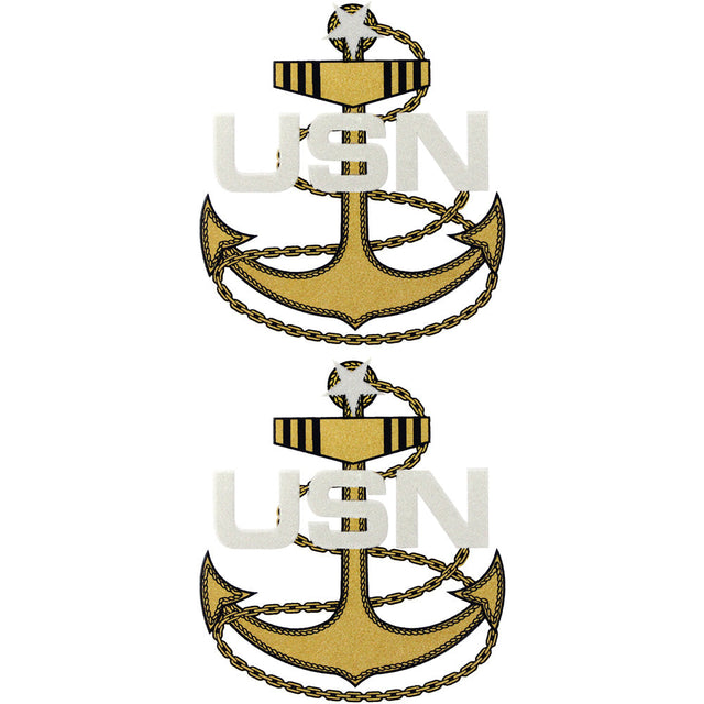 Navy SCPO E-8 Anchor Clear Decal Stickers and Decals BP-0444