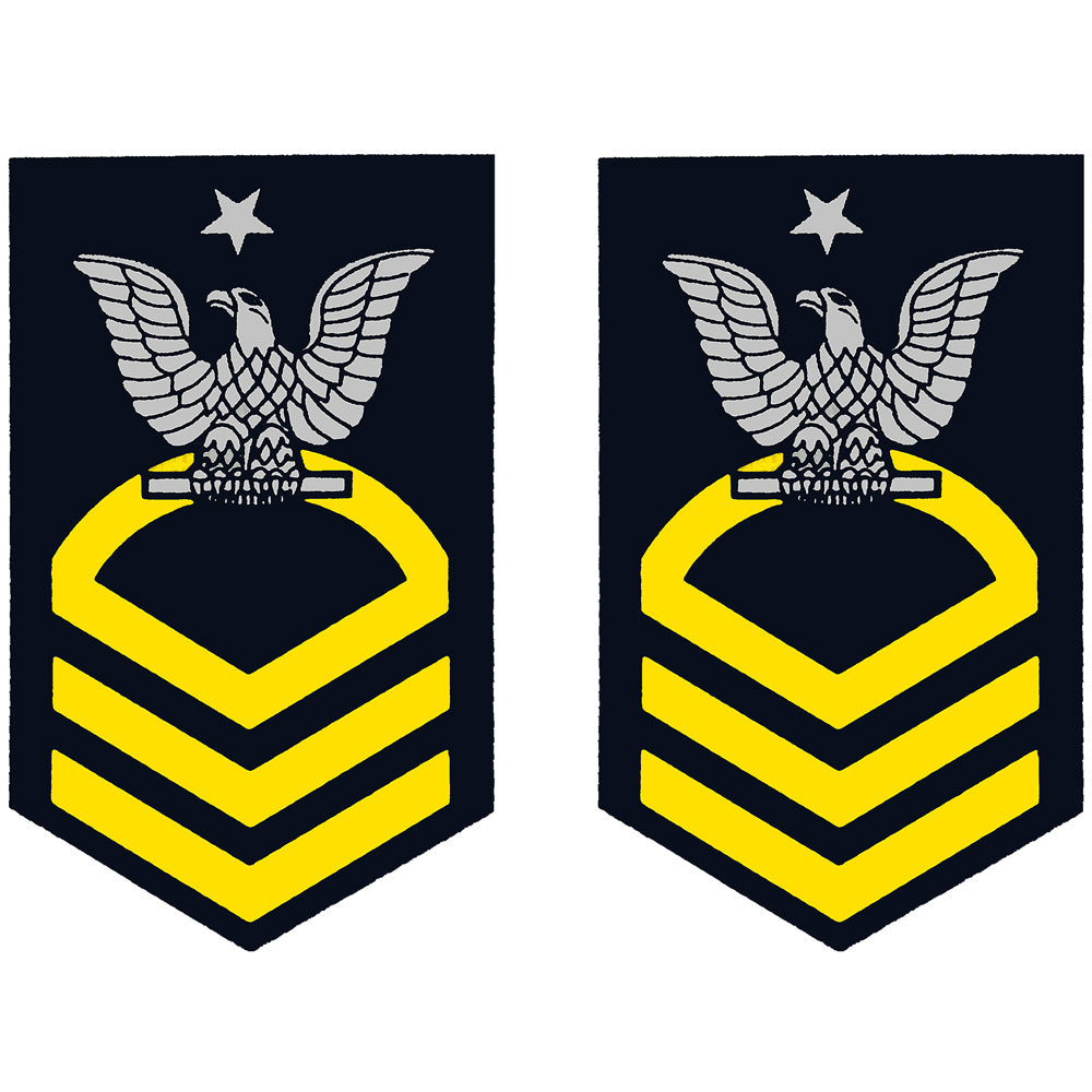 Navy Enlisted Rank Clear Mini Decal 2 pc. Stickers and Decals BP-0450