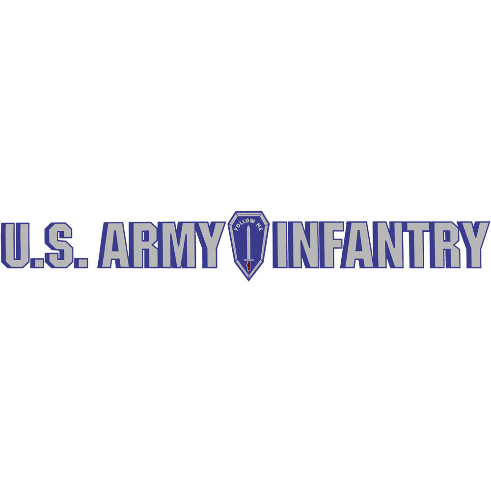 Infantry 'Follow Me' Clear Window Strip Stickers and Decals BP-0462