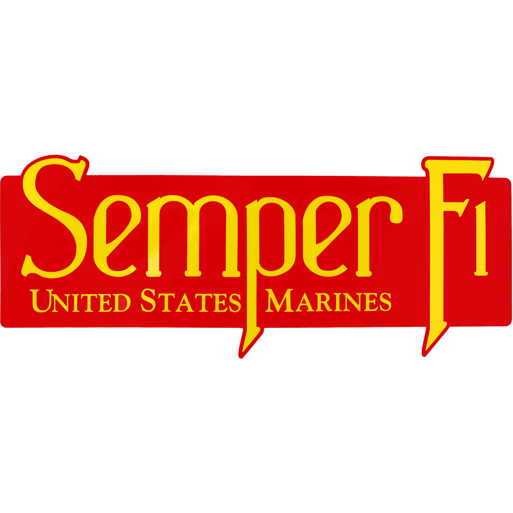 Semper Fi U.S. Marines Clear Decal Stickers and Decals BP-0483