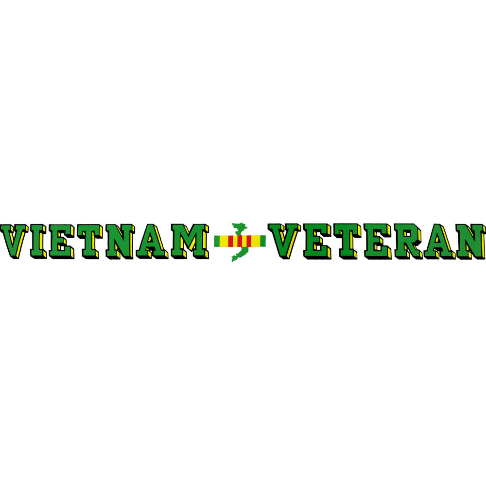 Vietnam Veteran Clear Window Strip Stickers and Decals BP-0496