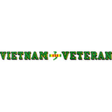 Vietnam Veteran Clear Window Strip Stickers and Decals BP-0496