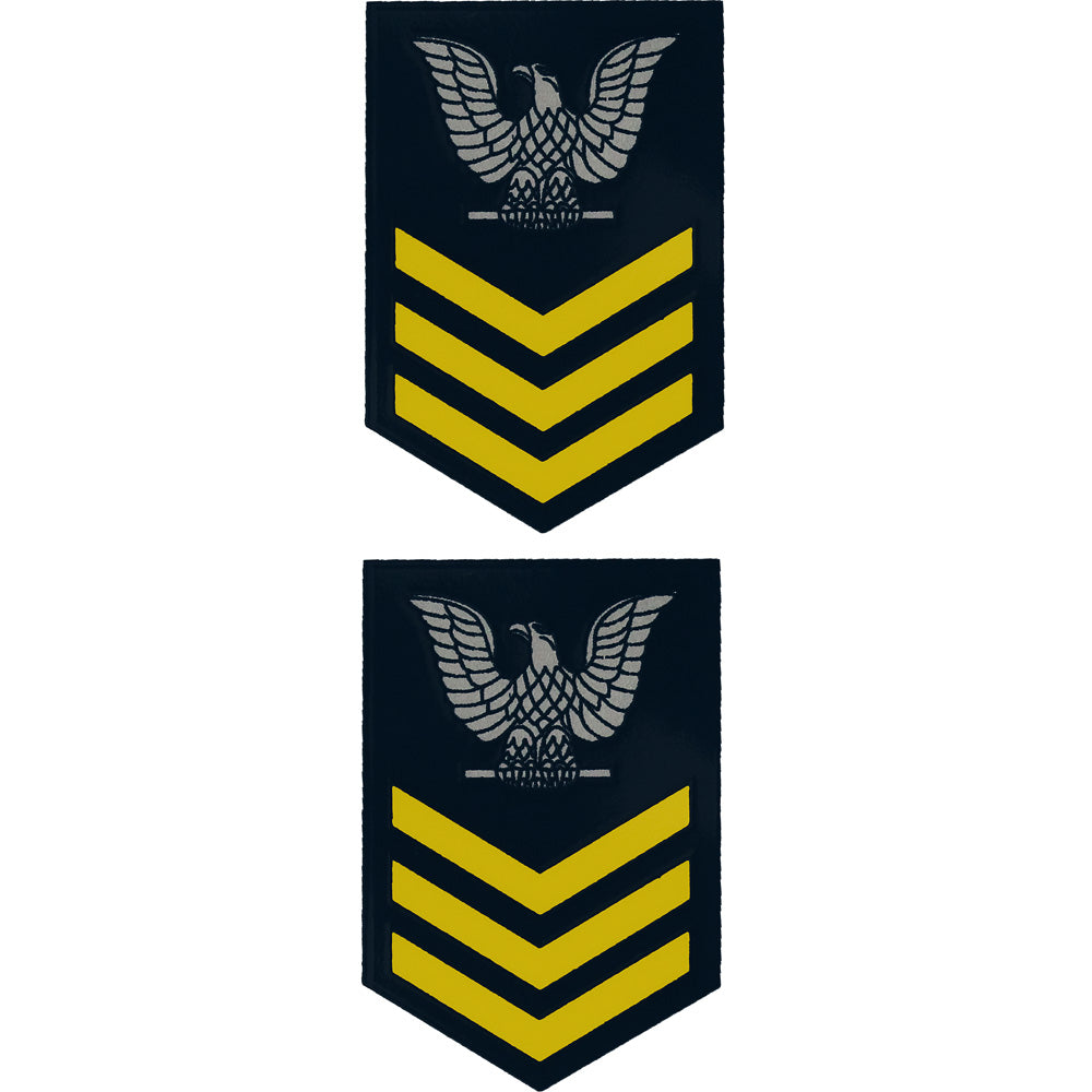 Navy Enlisted Rank Clear Mini Decal 2 pc. Stickers and Decals BP-0511