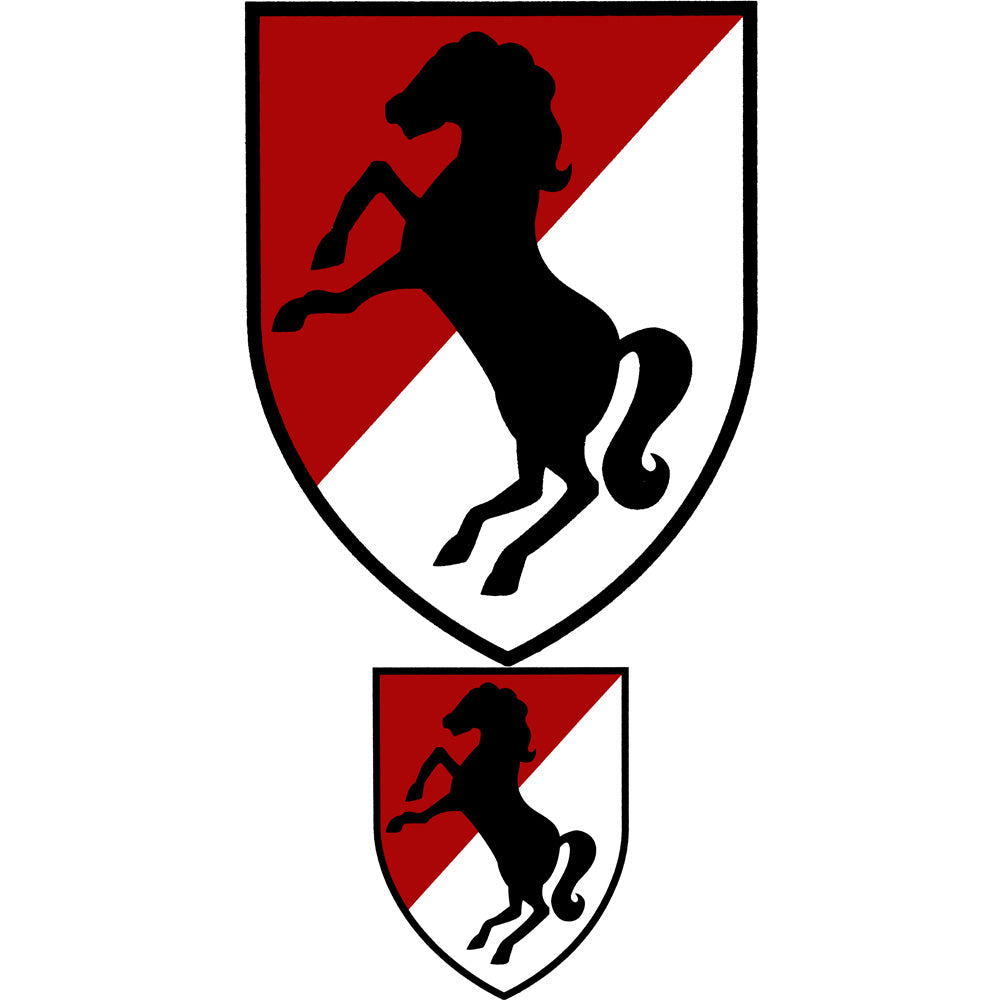 11th Armored Cavalry Sticker 2 pc. Stickers and Decals BP-0516