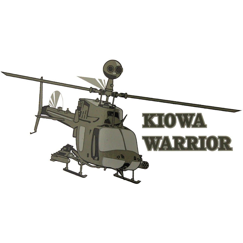 Kiowa Warrior Helicopter Clear Decal Stickers and Decals BP-0517