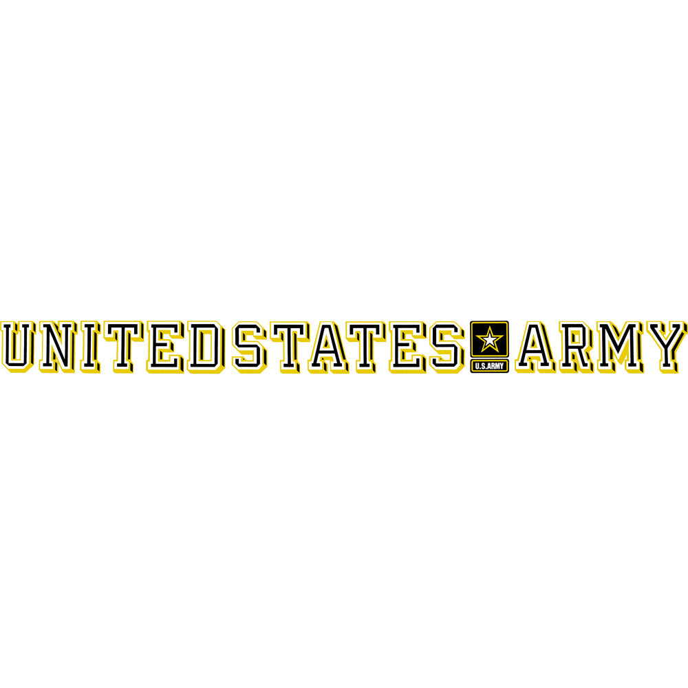 U.S. Army With Star Logo Clear Window Strip Stickers and Decals BP-0523