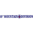 10th Mountain Division Clear Window Strip Stickers and Decals BP-0533