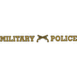 Military Police Clear Window Strip Stickers and Decals BP-0534