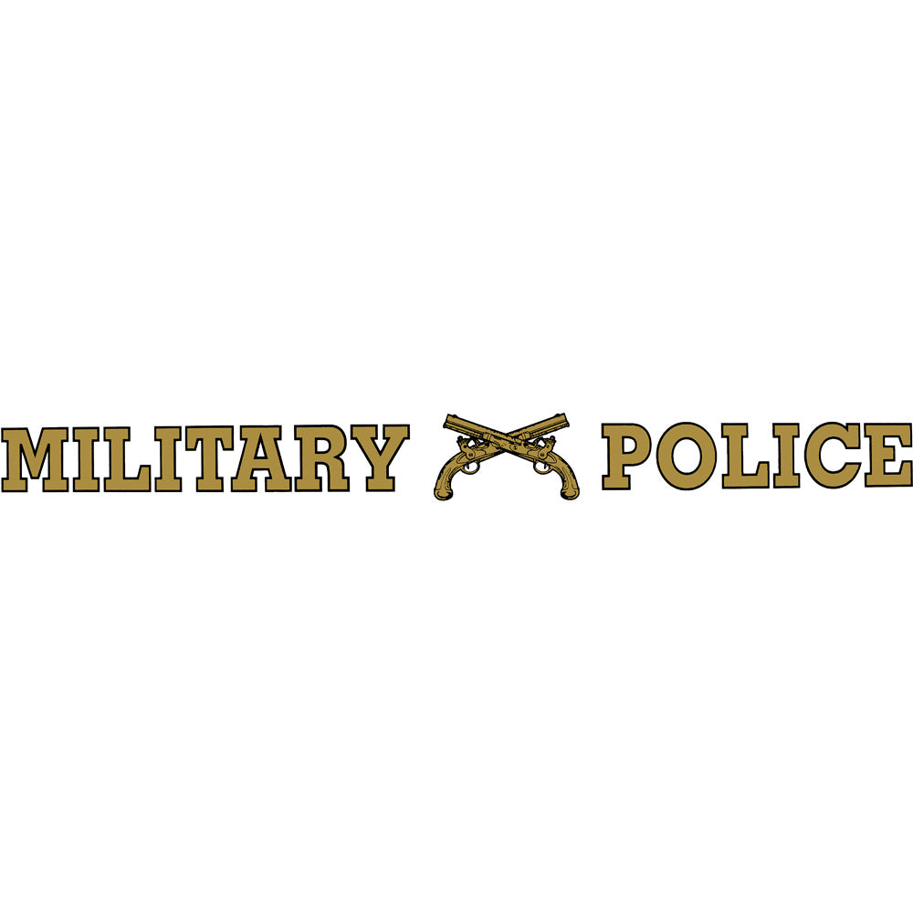 Military Police Clear Window Strip Stickers and Decals BP-0534