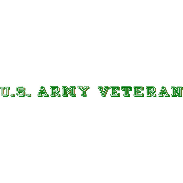 U.S. Army Veteran Clear Window Strip | USAMM