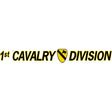 1st Cavalry Division Clear Window Strip Stickers and Decals BP-0545